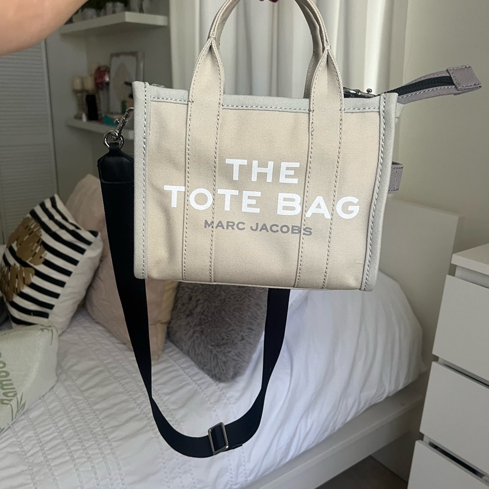 Marc Jacobs Cream and Beige Canvas Tote “The Tote Bag”